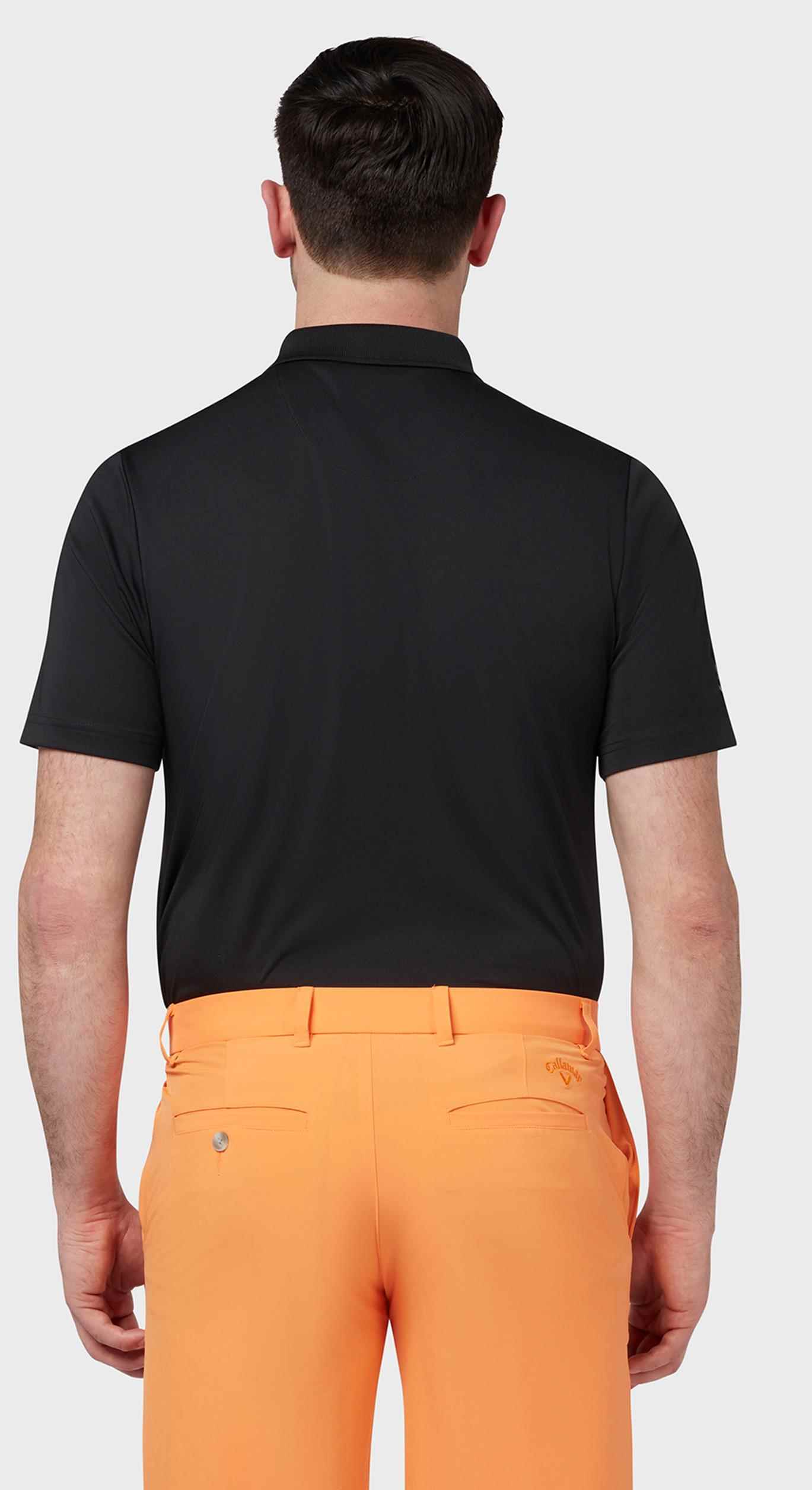 Callaway Tournament Chest Logo Herren Poloshirt, schwarz