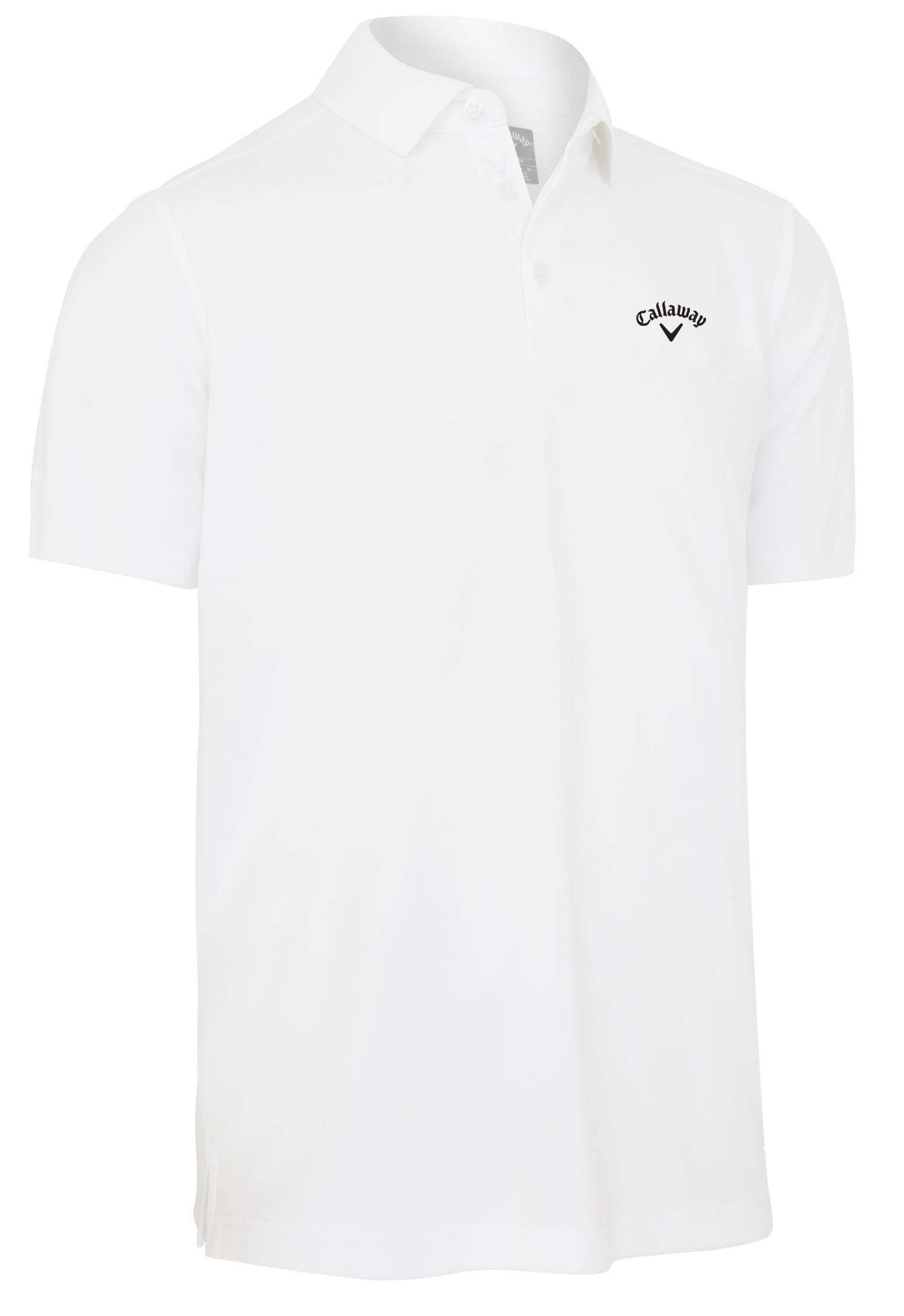 Callaway Tournament Chest Logo Herren Poloshirt, weiss