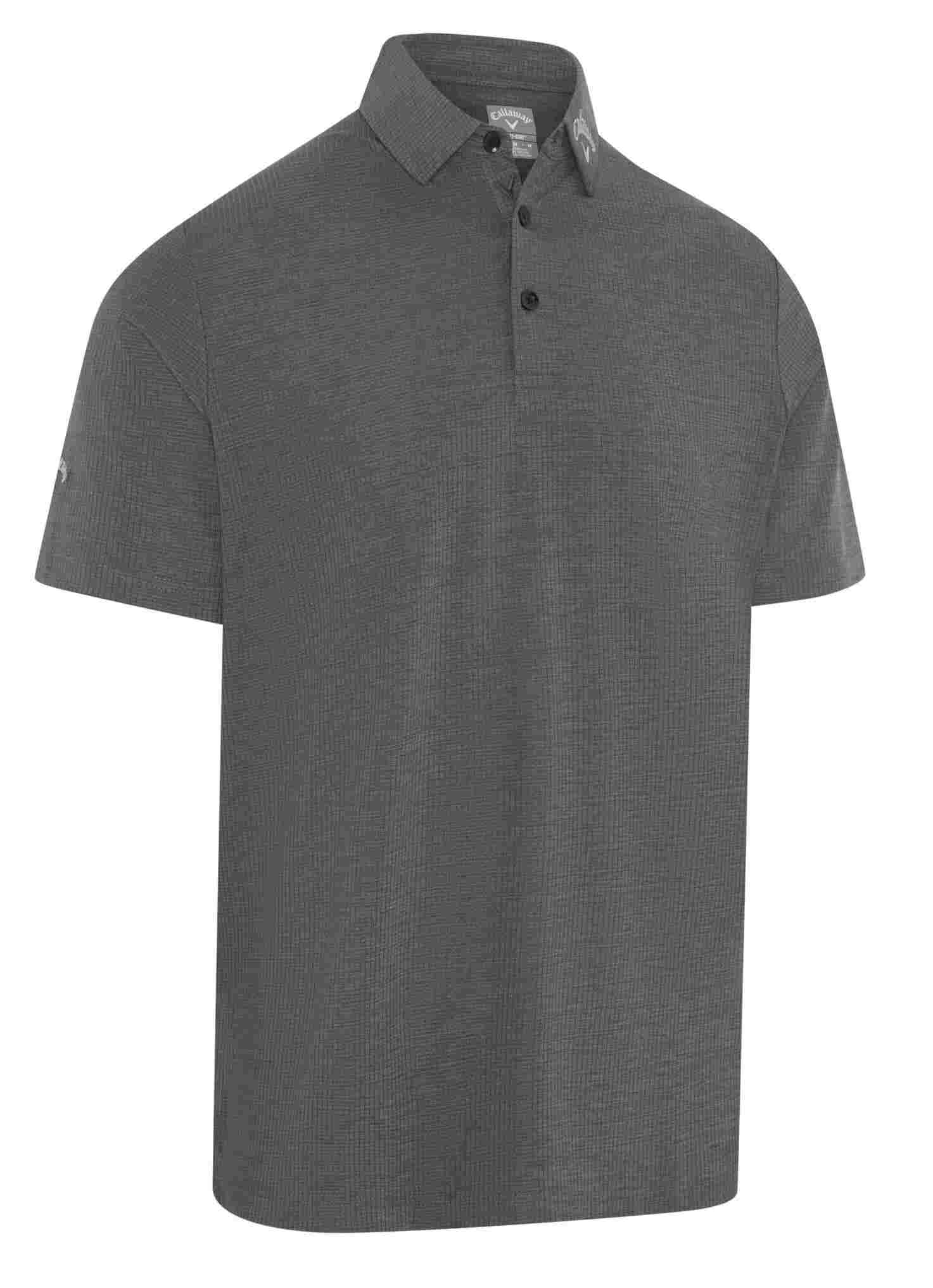 Callaway Ventilated Classic Jacquard Herren Poloshirt, schwarz
