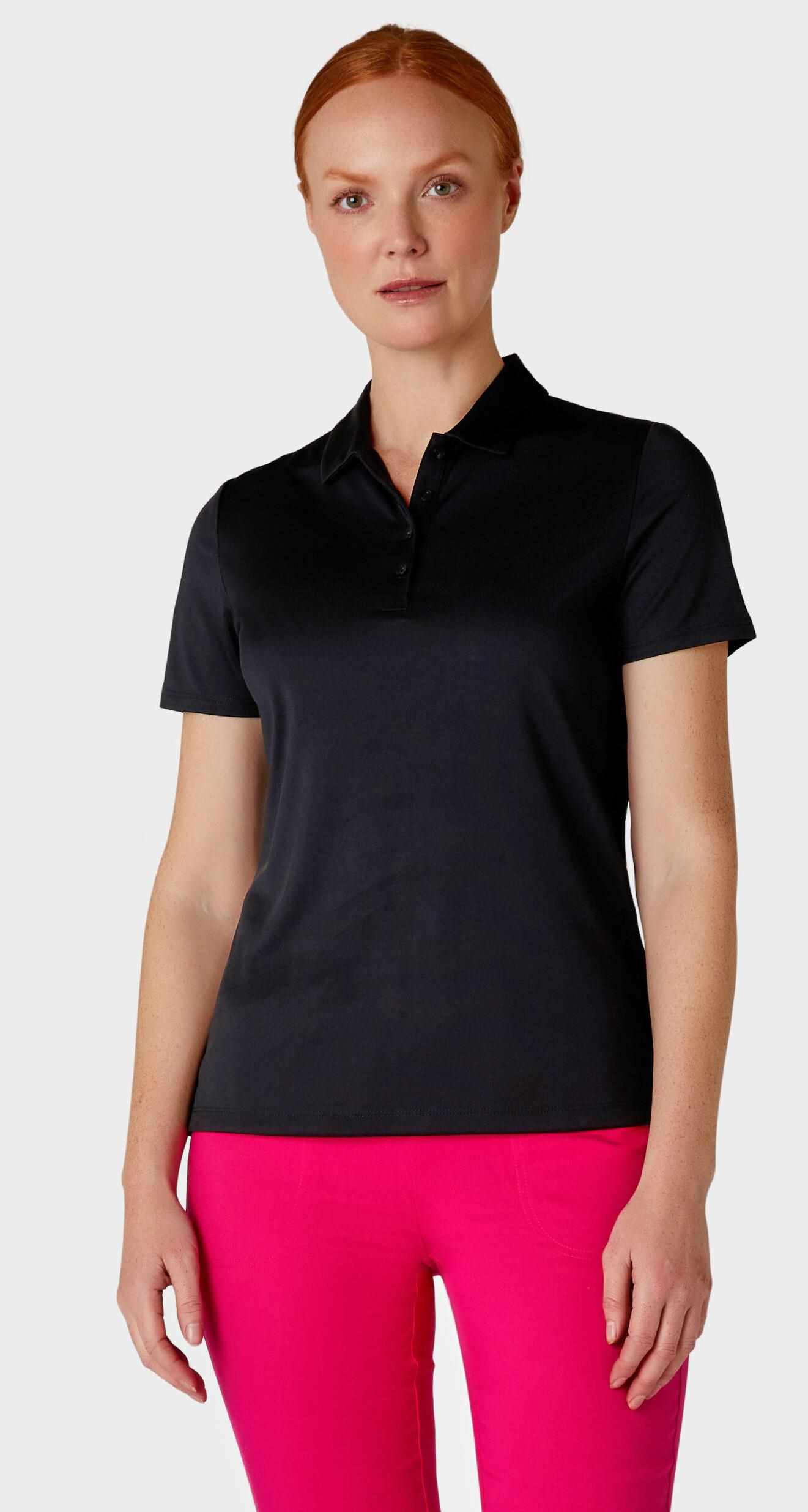 Callaway Tournament Damen Poloshirt, schwarz