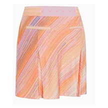 Callaway Striped Pleated 17" Golfrock, papaya