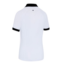 Callaway V-Placket Colorblock Damen Poloshirt, weiss/schwarz