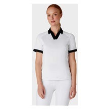 Callaway V-Placket Colorblock Damen Poloshirt, weiss/schwarz