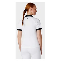 Callaway V-Placket Colorblock Damen Poloshirt, weiss/schwarz