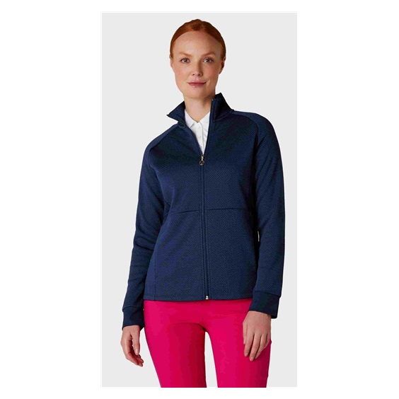 Callaway Full Zip Hexagon Damenjacke, dunkelblau