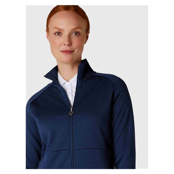 Callaway Full Zip Hexagon Damenjacke, dunkelblau