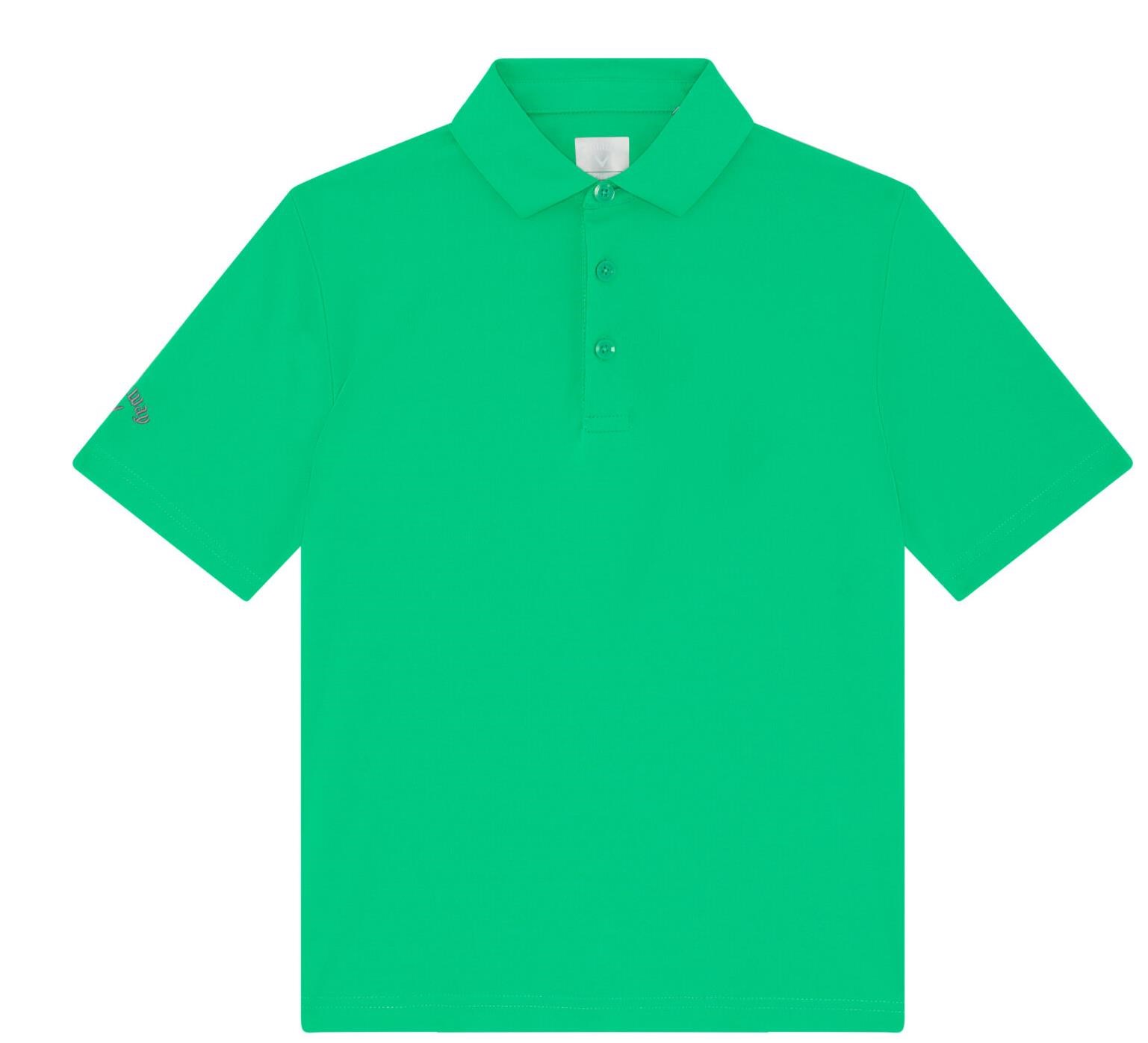 Callaway Unisex Solid Junior Poloshirt, grün