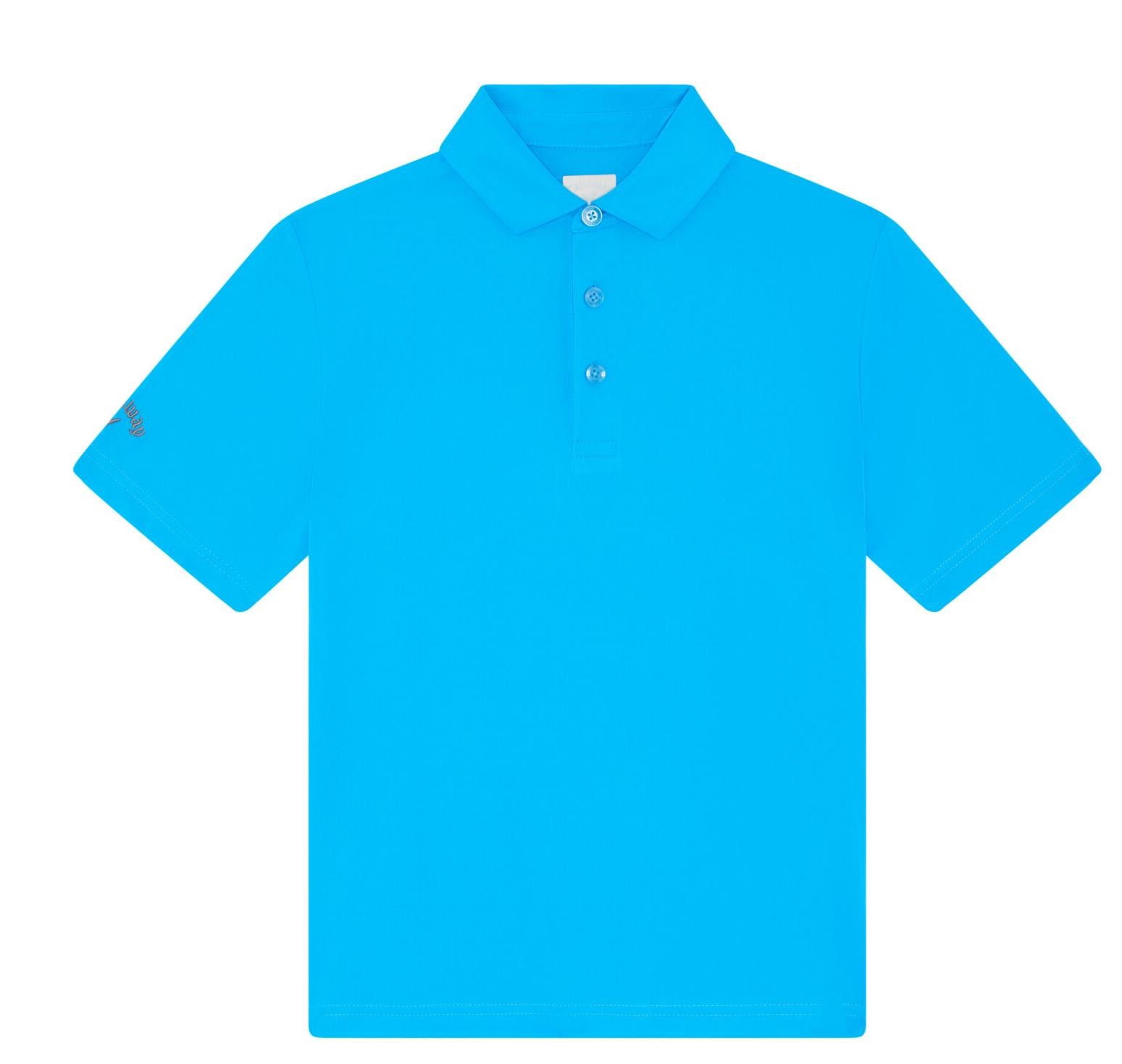 Callaway Unisex Solid Junior Poloshirt, blau