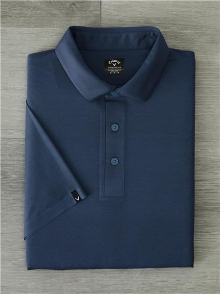 Callaway Premium Jacquard Herren Poloshirt, peacoat