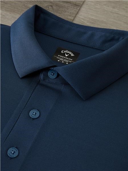 Callaway Premium Jacquard Herren Poloshirt, peacoat