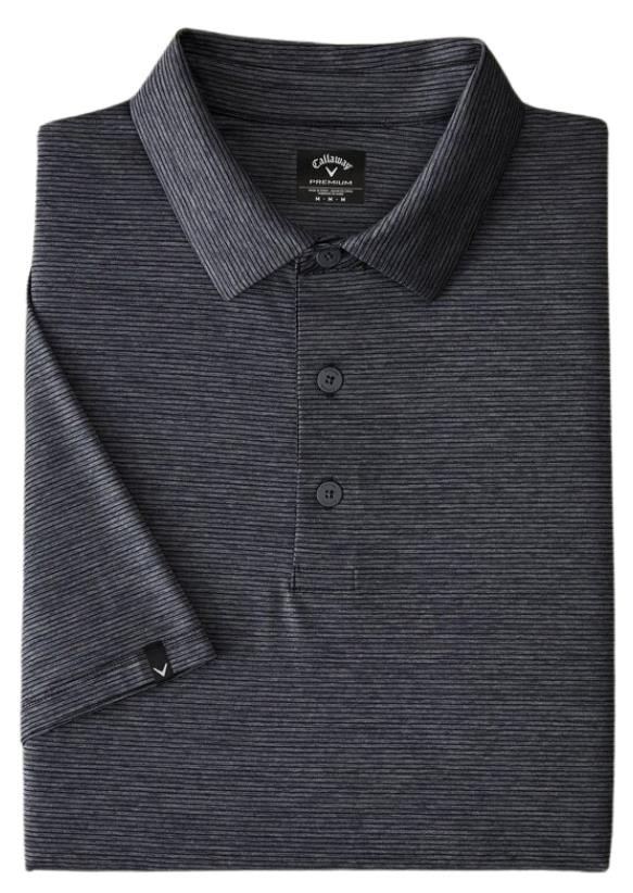 Callaway Premium Fine Line Herren Poloshirt, ebony heather