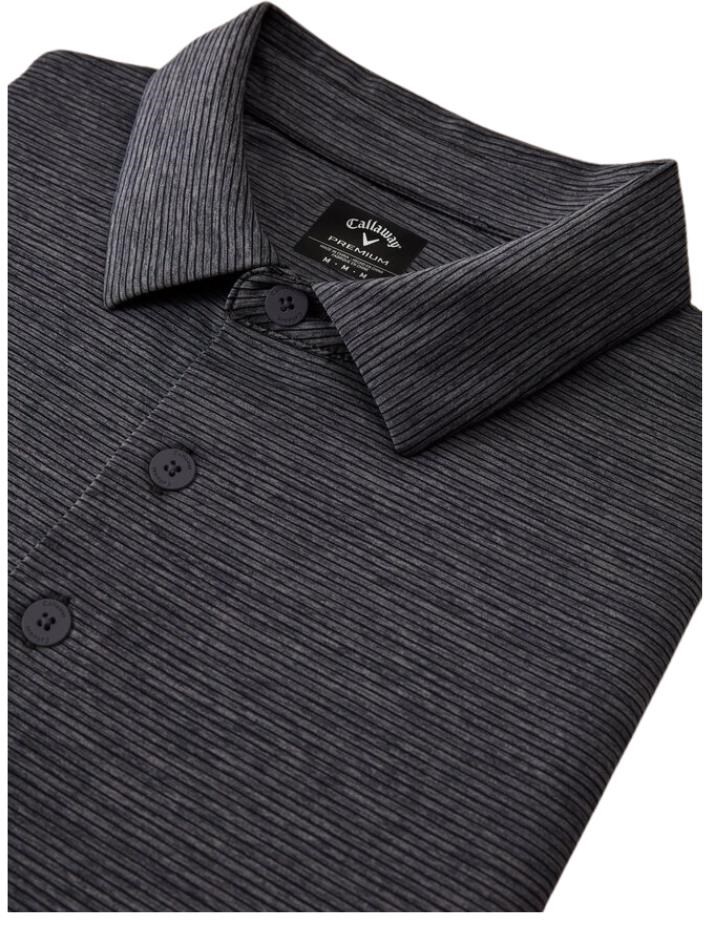 Callaway Premium Fine Line Herren Poloshirt, ebony heather