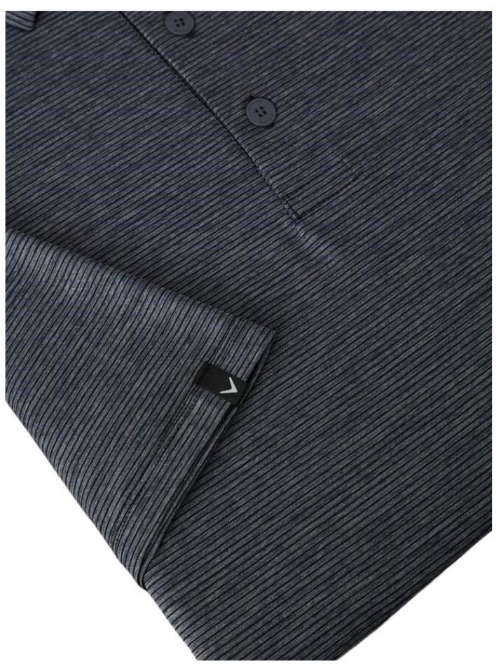 Callaway Premium Fine Line Herren Poloshirt, ebony heather