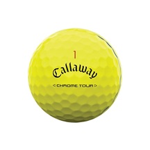 Callaway Chrome Tour Triple Track Golfbälle, gelb