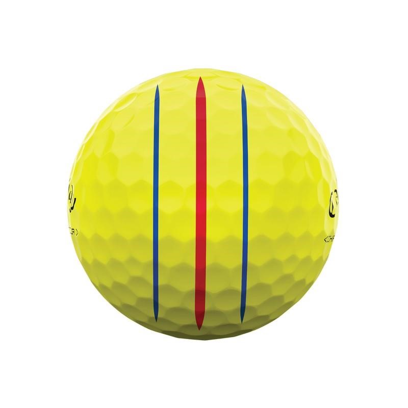 Callaway Chrome Tour Triple Track Golfbälle, gelb