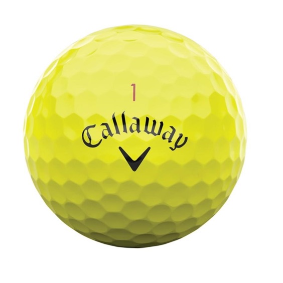Callaway Chrome Tour Golfbälle, gelb
