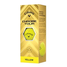 Callaway Chrome Tour Golfbälle, gelb