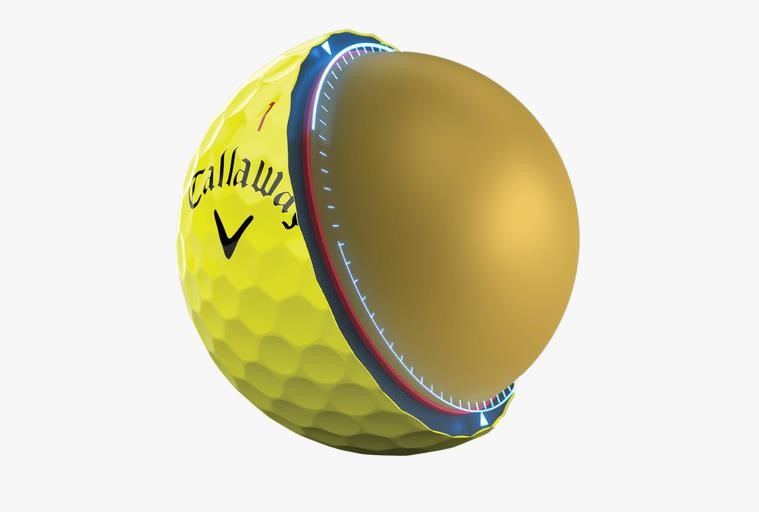 Callaway Chrome Tour Golfbälle, gelb