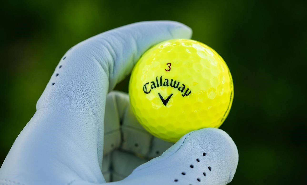 Callaway Chrome Tour Golfbälle, gelb