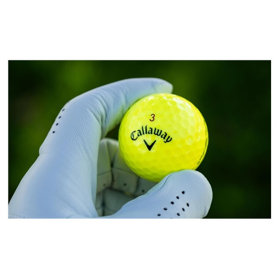 Callaway Chrome Tour Golfbälle, gelb