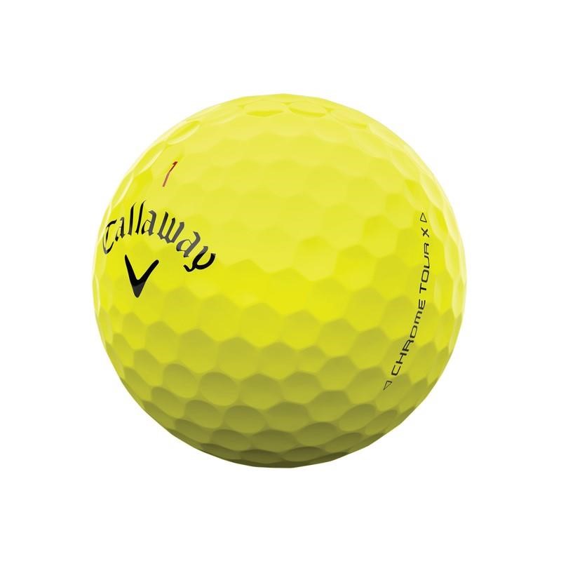 Callaway Chrome Tour X Golfbälle, gelb