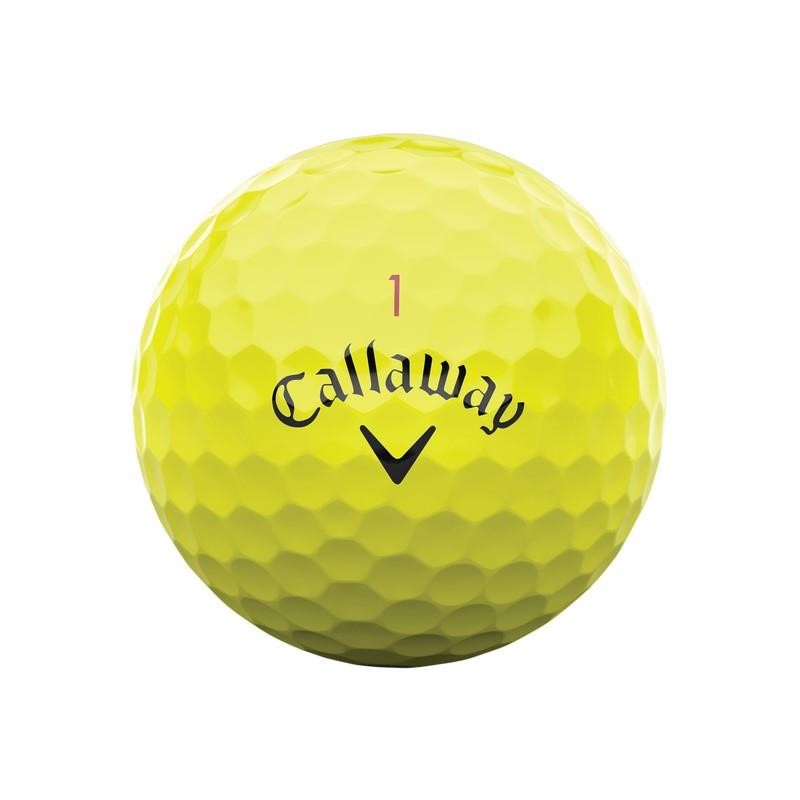 Callaway Chrome Tour X Golfbälle, gelb