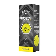 Callaway Chrome Tour X Golfbälle, gelb