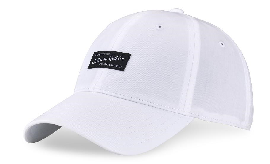 Callaway Relaxed Retro Herren Cap, weiss/schwarz