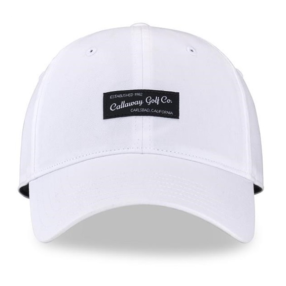Callaway Relaxed Retro Herren Cap, weiss/schwarz