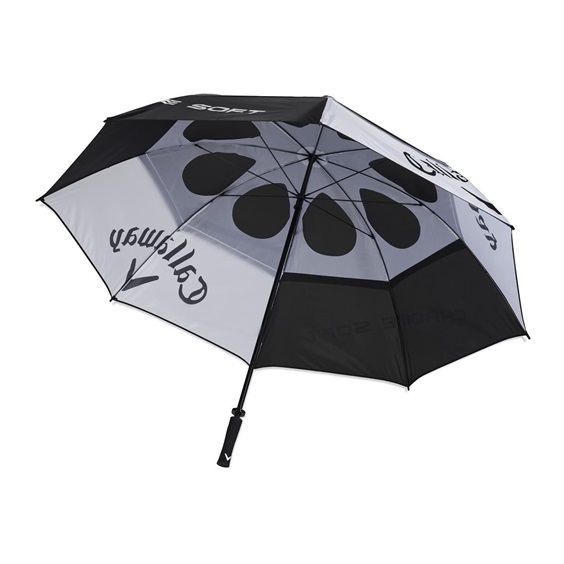 Clicgear Golfschirm 68“ – UV-Schutz, Wasserdicht, Mit Hülle, Schwarz/rot, Für Clicgear Carts