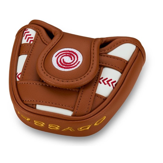 Odyssey Baseball Mallet Putter Headcover, braun/weiss