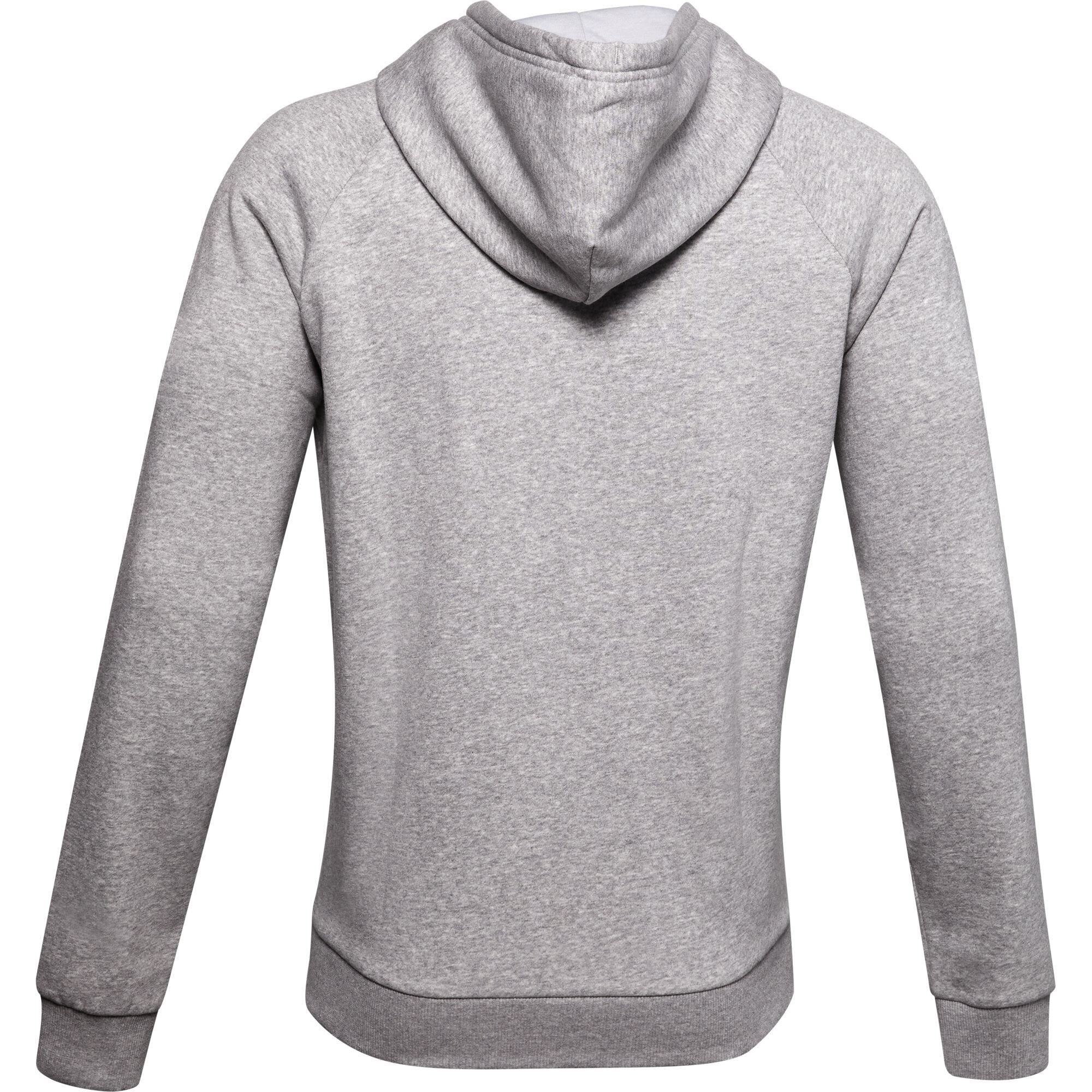 Under Armour Rival Fleece Big Logo Hoodie Herren Sweatshirt, grau