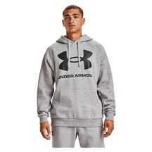 Under Armour Rival Fleece Big Logo Hoodie Herren Sweatshirt, grau
