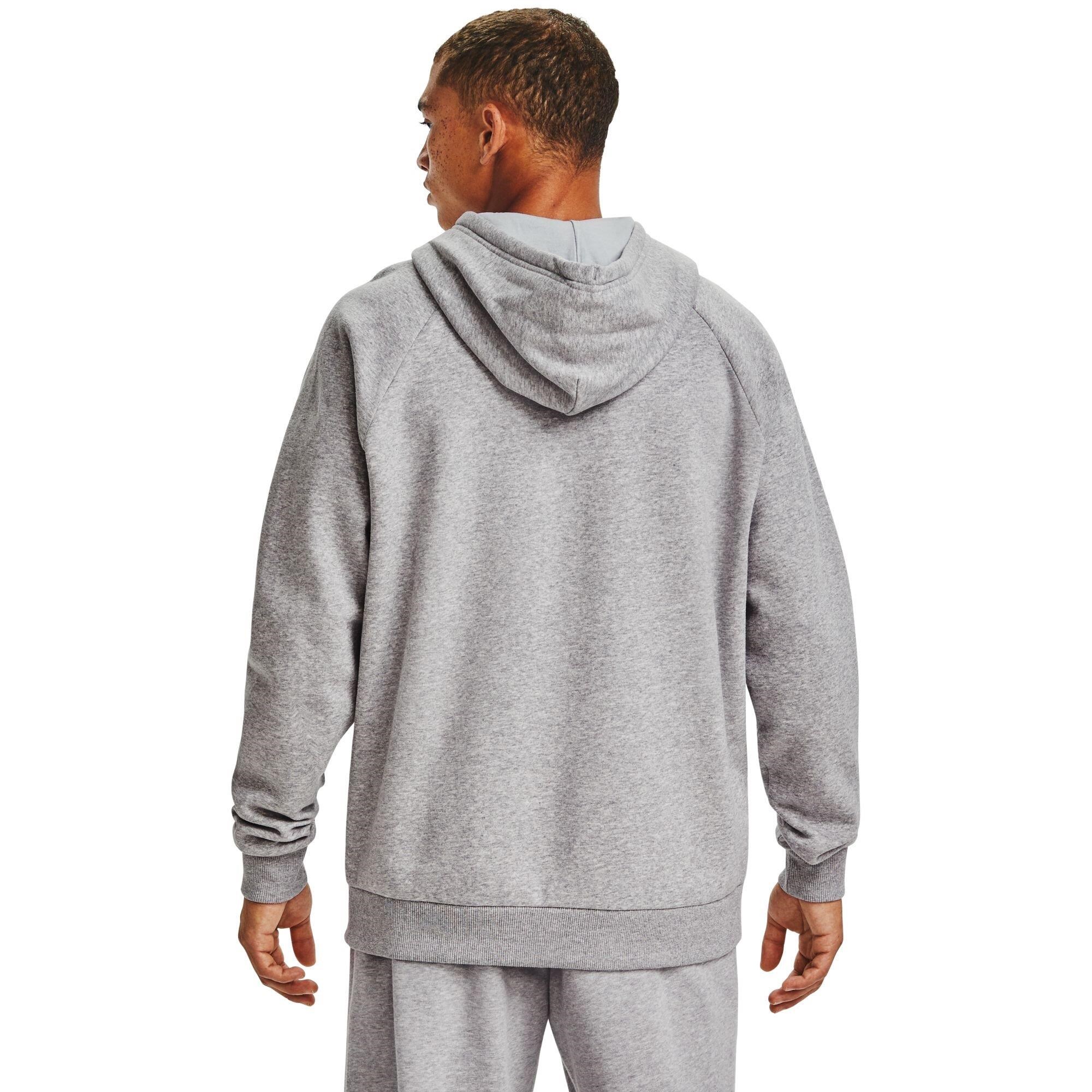 Under Armour Rival Fleece Big Logo Hoodie Herren Sweatshirt, grau