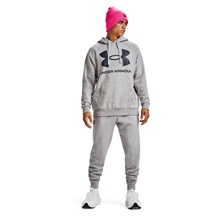Under Armour Rival Fleece Big Logo Hoodie Herren Sweatshirt, grau