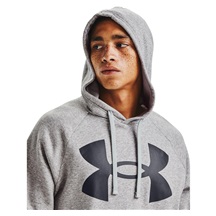 Under Armour Rival Fleece Big Logo Hoodie Herren Sweatshirt, grau