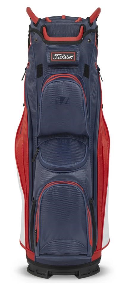 Titleist 14 StaDry Cartbag, dunkelblau/rot/weiss