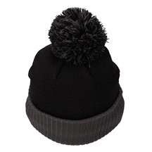 TaylorMade Bobble Beanie Herren Wintermütze, schwarz