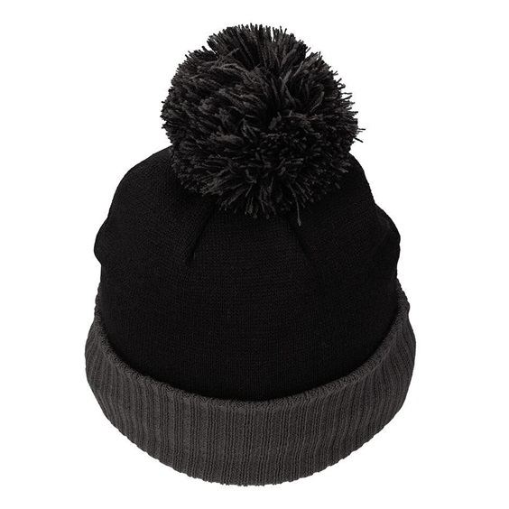 TaylorMade Bobble Beanie Herren Wintermütze, schwarz