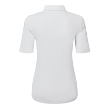 FootJoy 1/2 Sleeve Solid Pique Damen Poloshirt, weiss