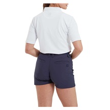 FootJoy 1/2 Sleeve Solid Pique Damen Poloshirt, weiss