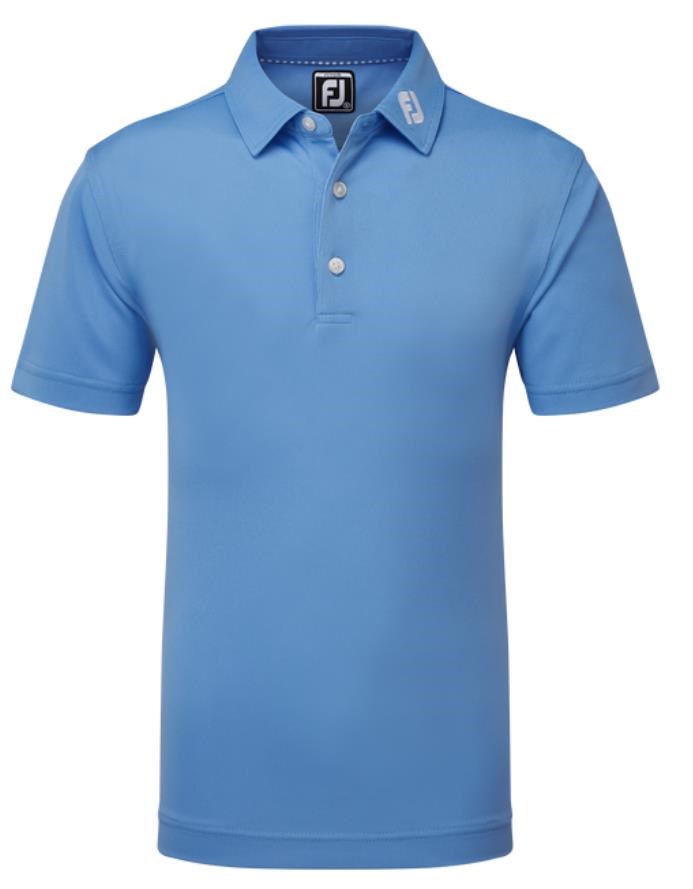 FootJoy Stretch Pique Solid Junior Poloshirt, blau