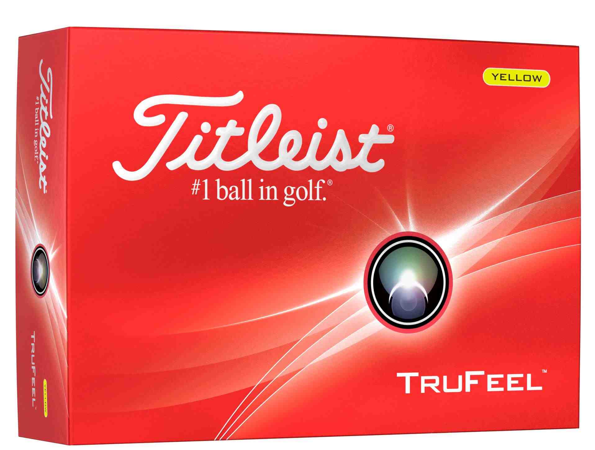 Titleist TruFeel Golfbälle, gelb, 12 Stk.
