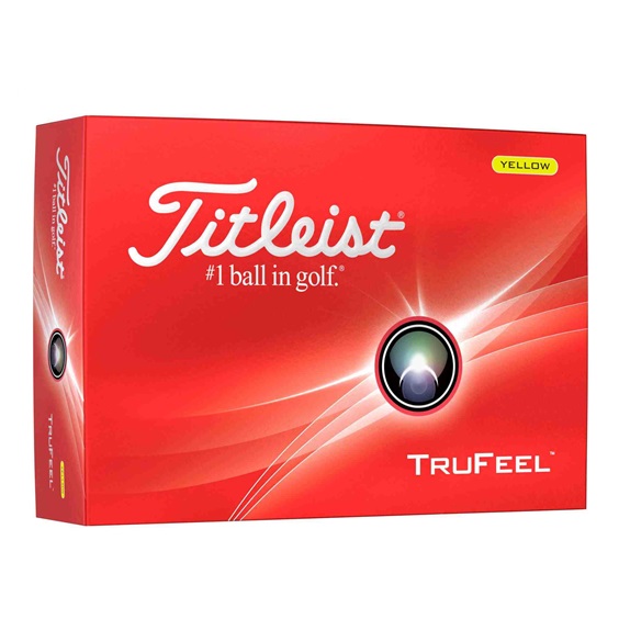 Titleist TruFeel Golfbälle, gelb, 12 Stk.