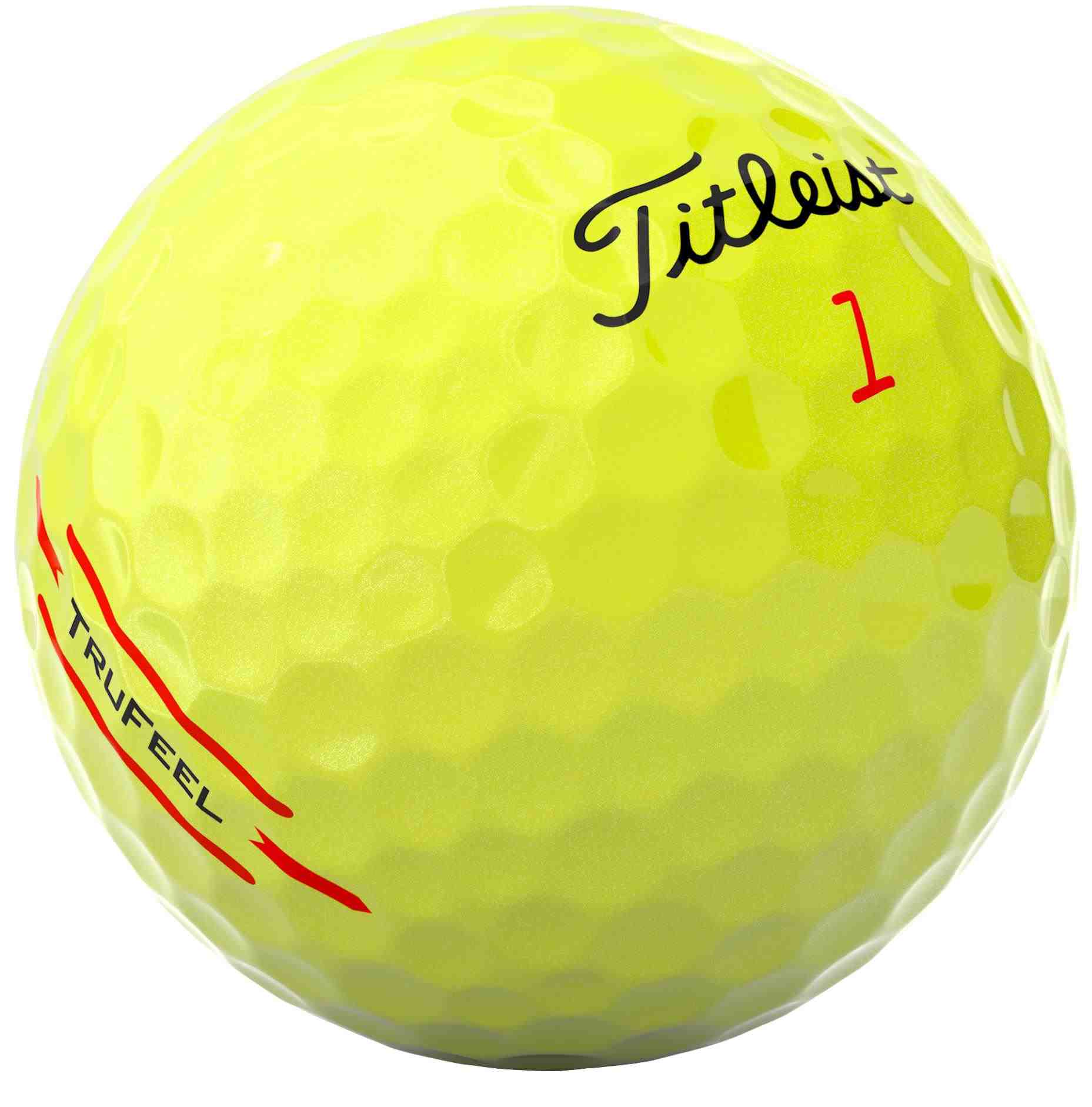 Titleist TruFeel Golfbälle, gelb, 12 Stk.