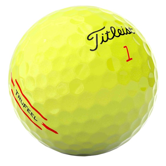 Titleist TruFeel Golfbälle, gelb, 12 Stk.