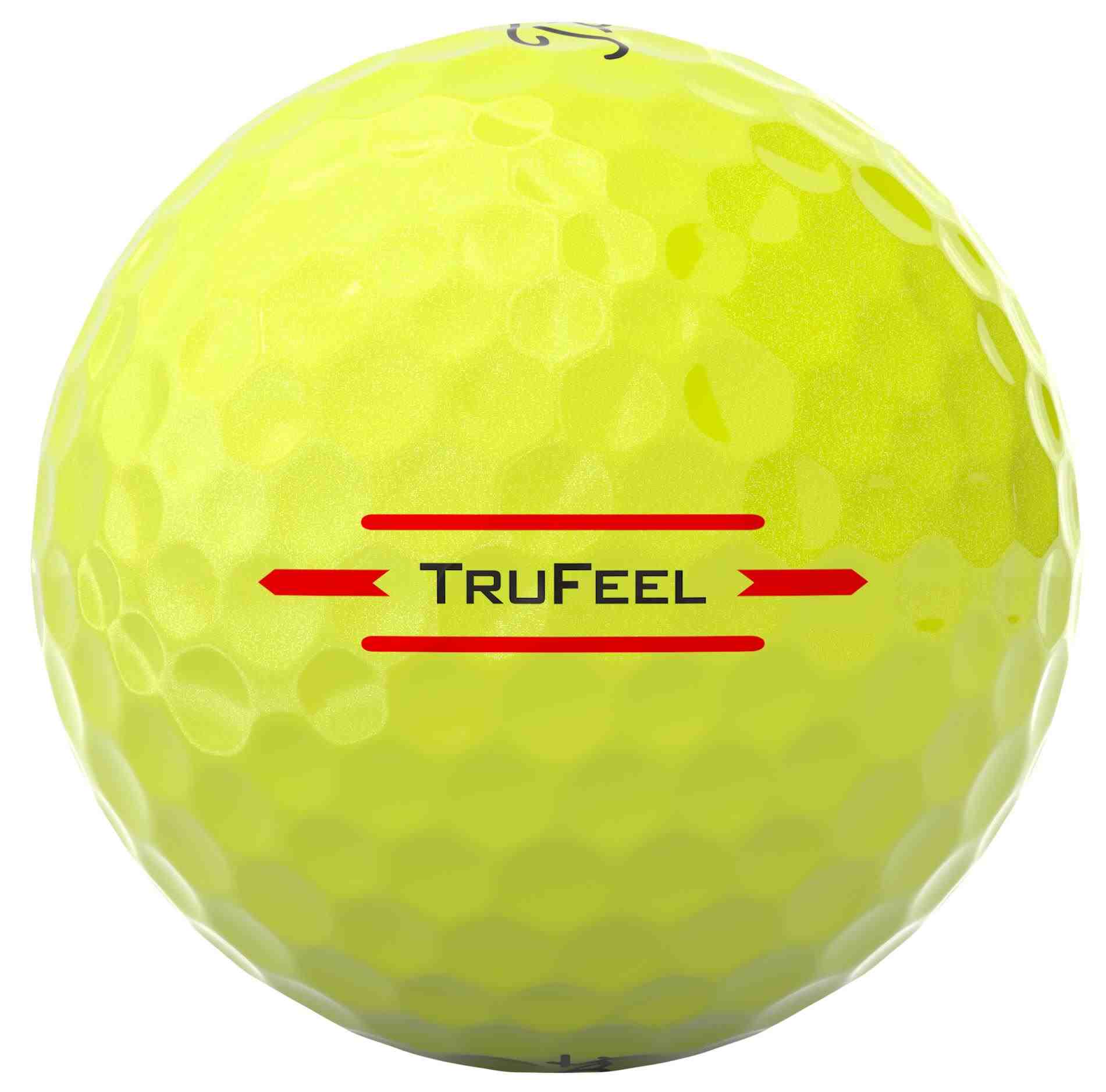 Titleist TruFeel Golfbälle, gelb, 12 Stk.