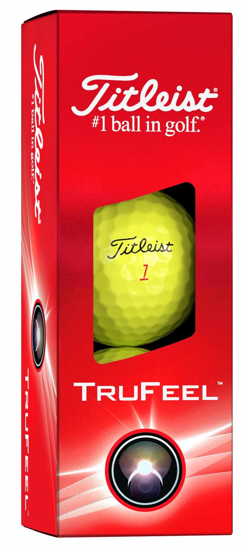Titleist TruFeel Golfbälle, gelb, 12 Stk.