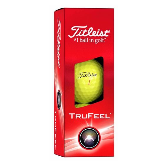 Titleist TruFeel Golfbälle, gelb, 12 Stk.