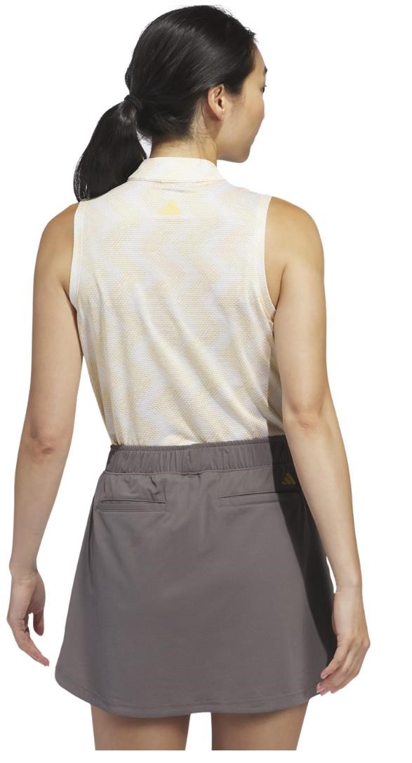Adidas Ultimate365 Ottoman Printed Damen Poloshirt, gelb